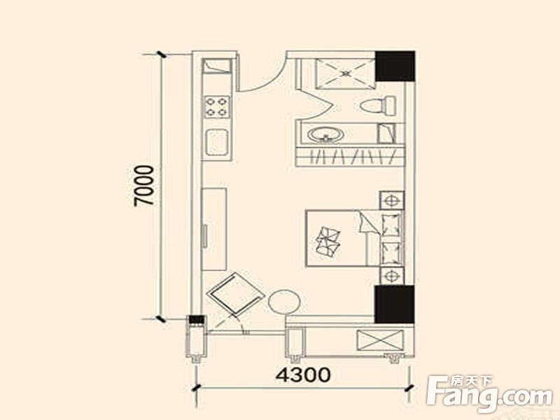 包頭裝修方案包頭禧瑞都·禧福廣場38㎡