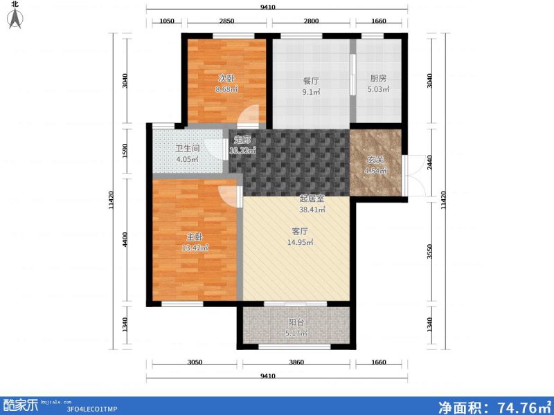 包頭裝修方案包頭萬合廣場118㎡