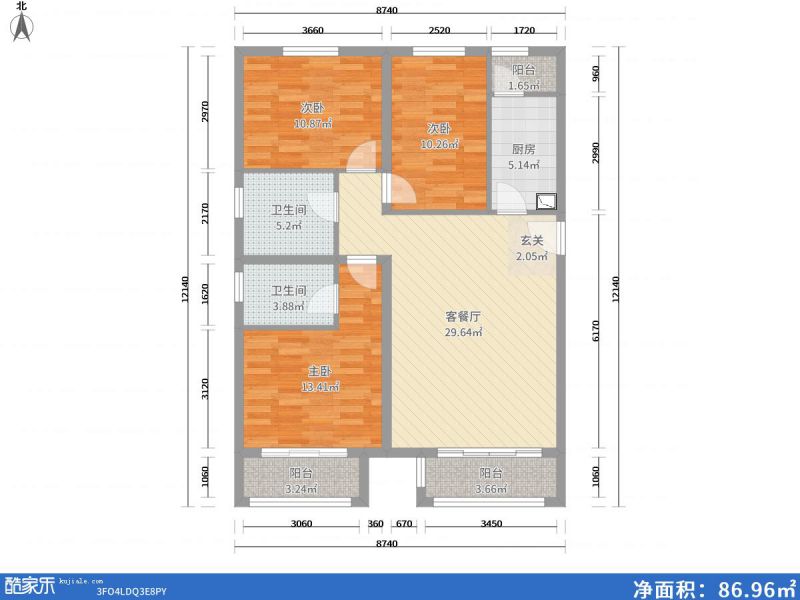 包頭裝修方案包頭東亞香堤麗舍109㎡